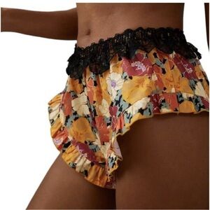 Free people intimately Floral Lace Trim Women's Sleep Shorts